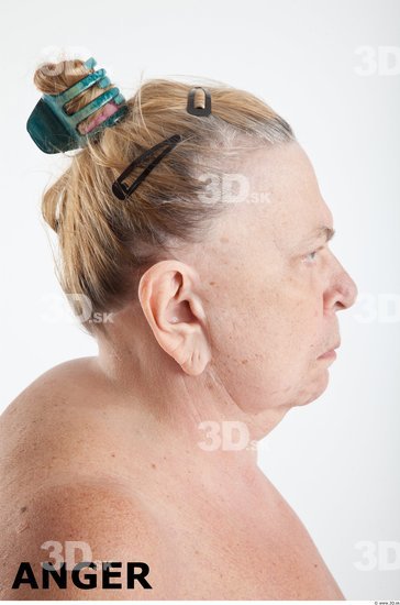 and more Head Emotions Woman White Overweight Wrinkles
