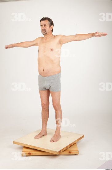 Whole Body T poses Underwear Shorts Average Studio photo references