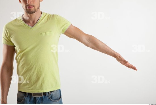 Arm Man Animation references White Casual T shirt Athletic