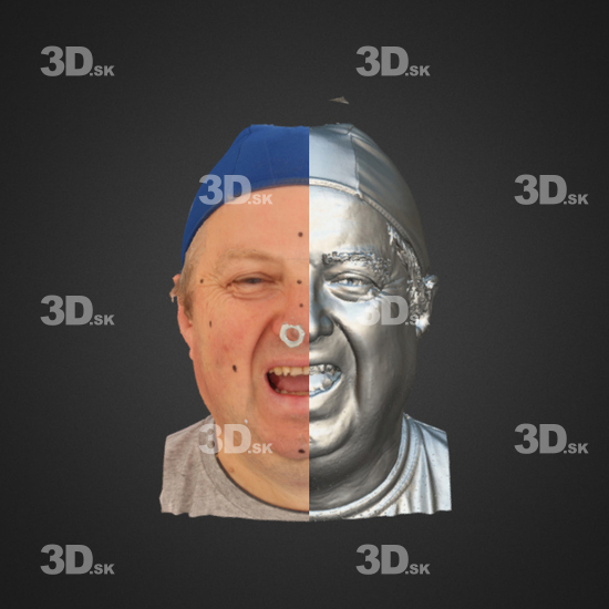 Head Emotions Man White 3D Phonemes And Emotions