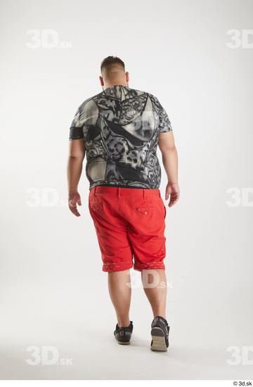 Man White Overweight Male Studio Poses