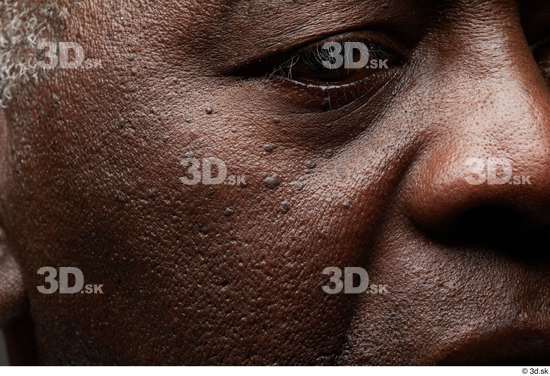 Eye Face Nose Cheek Skin Man Black Slim Wrinkles Studio photo references