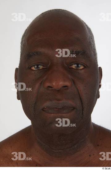 Face Head Man Black Slim Bald Street photo references