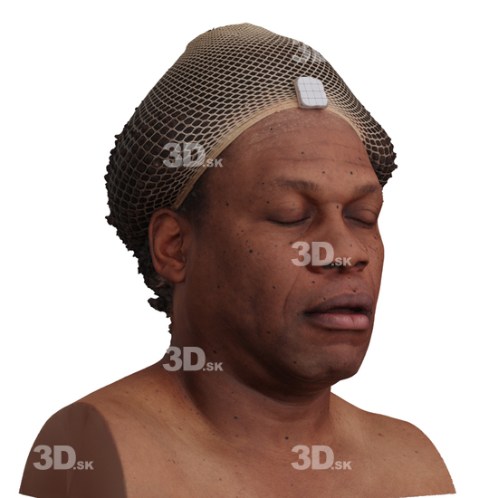 Head Man Black 3D Phonemes And Emotions