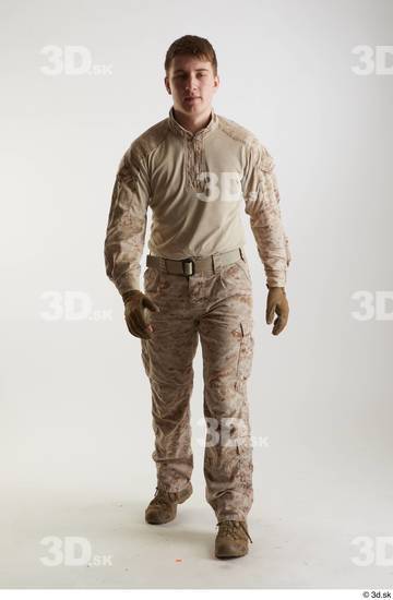 Whole Body Man Fighting poses White Army Athletic Studio photo references