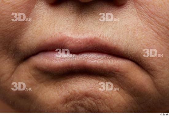 Face Mouth Skin Woman Overweight Wrinkles Studio photo references