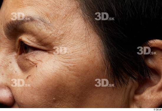Eye Face Cheek Ear Hair Skin Woman Asian Chubby Wrinkles Studio photo references