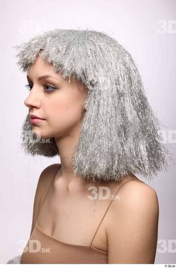 Head Hair Woman White Slim