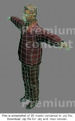 Whole Body Man Asian Casual 3D Models