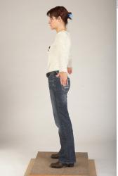 Whole Body Woman White Casual Slim