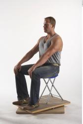 Whole Body Man Artistic poses White Casual Muscular