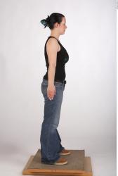 Whole Body Woman Casual Average Studio photo references