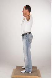 Whole Body Man T poses White Casual Average Studio photo references