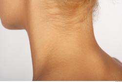 Neck Whole Body Woman Nude Slim Studio photo references