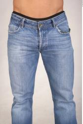Thigh Whole Body Man Casual Jeans Muscular Studio photo references