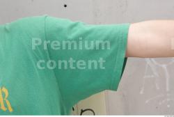 Arm Whole Body Man Woman T poses Casual Shirt T shirt Slim Average Street photo references