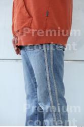 Thigh Man White Casual Jeans Average