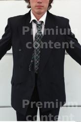 Upper Body Man Formal Jacket Average Street photo references