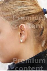 Ear Woman White Jewel Chubby