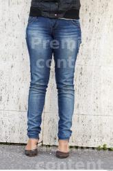 Leg Woman White Casual Jeans Chubby