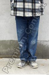 Leg Head Man Casual Uniform Jeans Slim Chubby Street photo references