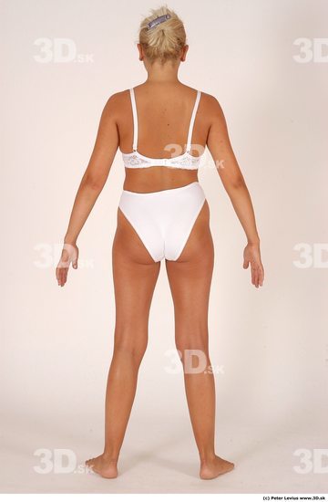 Whole Body Woman White Underwear Chubby