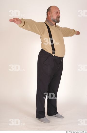 Whole Body Man Hand pose Underwear Formal Overweight Studio photo references