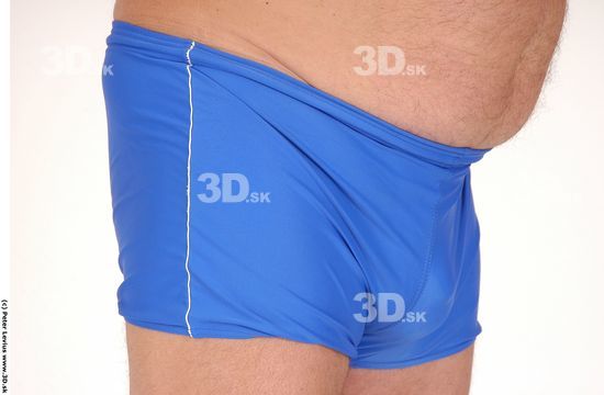 Hips Whole Body Man Hand pose Underwear Overweight Studio photo references