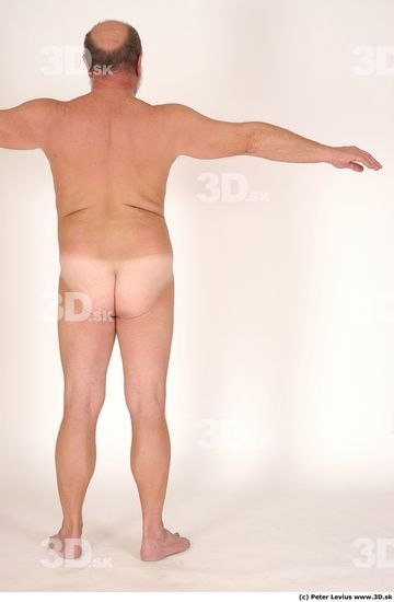 Whole Body Man Hand pose Nude Underwear Overweight Studio photo references