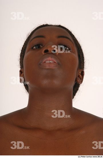 Whole Body Head Woman Animation references Black Nude Underwear Chubby Studio photo references
