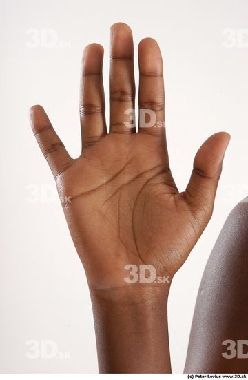 Hand Whole Body Woman Pose with sword Hand pose Black Nude Chubby Studio photo references