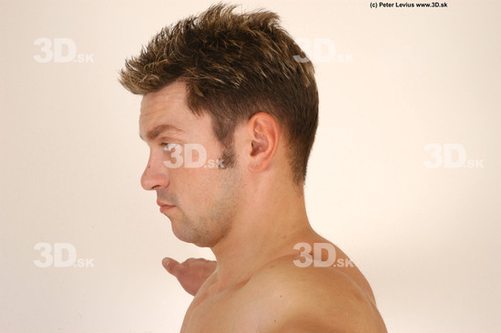 Whole Body Head Man Animation references Tattoo Nude Muscular Studio photo references