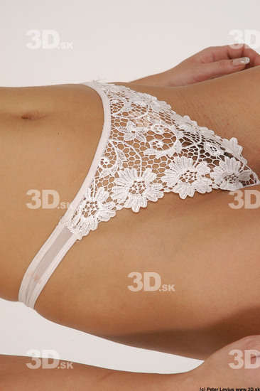 Hips Woman White Underwear Slim