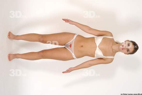 Whole Body Woman White Underwear Average