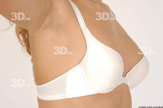 Chest Woman White Underwear Average