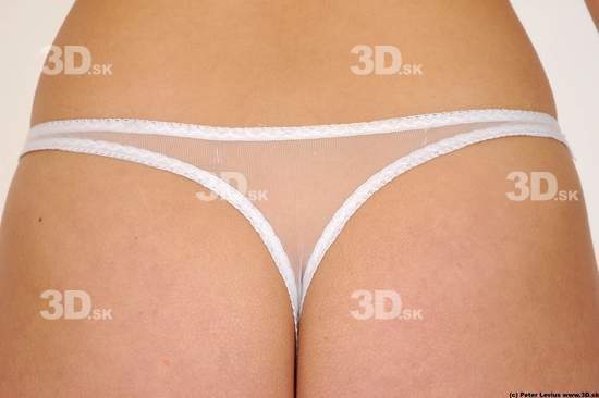 Bottom Woman White Underwear Average