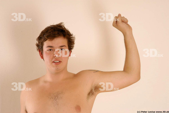 Arm Man Animation references White Nude Overweight