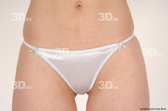 Hips Woman White Underwear Slim