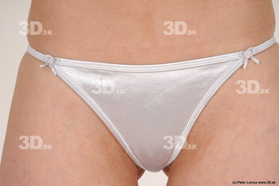 Hips Woman White Underwear Slim