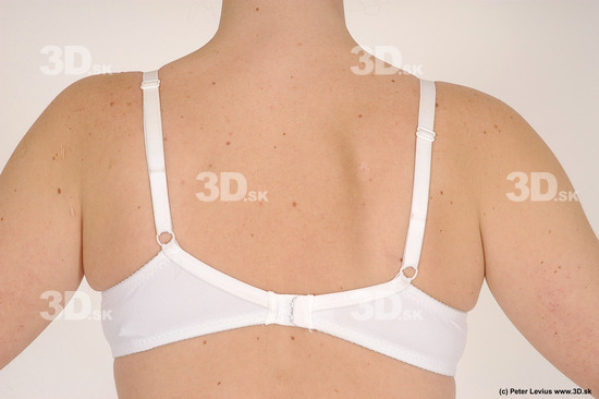 Back Woman White Underwear Slim