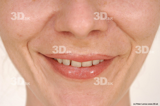 Mouth Emotions Woman White Nude Slim
