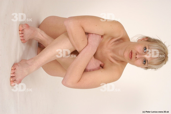 Whole Body Woman Artistic poses White Nude Slim