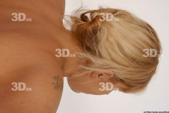 Whole Body Head Emotions Woman Artistic poses Tattoo Nude Underwear Slim Overweight Studio photo references