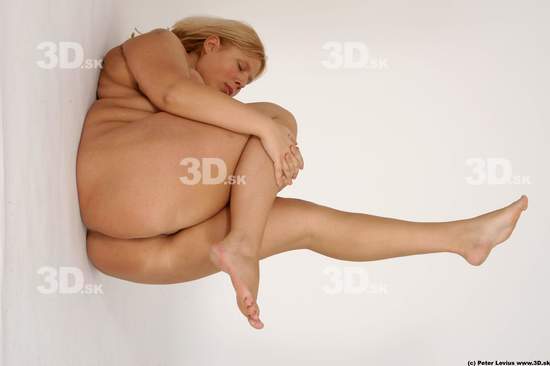 Whole Body Emotions Woman Artistic poses Tattoo Nude Underwear Slim Overweight Studio photo references