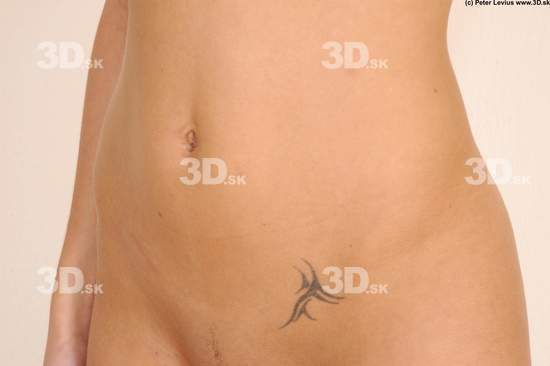 Belly Woman White Tattoo Nude Slim