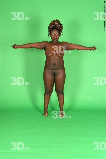 Whole Body Woman Animation references Black Nude Chubby Studio photo references