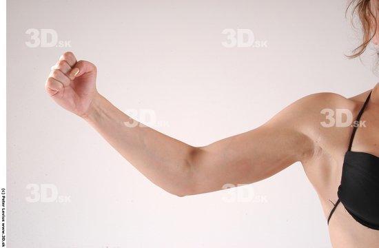 Arm Woman Hand pose White Underwear Muscular