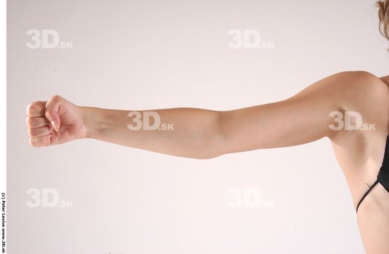 Arm Woman Hand pose White Underwear Muscular