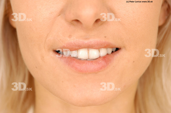 Mouth Emotions Woman White Slim