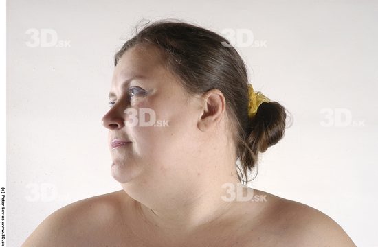 Neck Whole Body Woman Animation references Nude Overweight Studio photo references